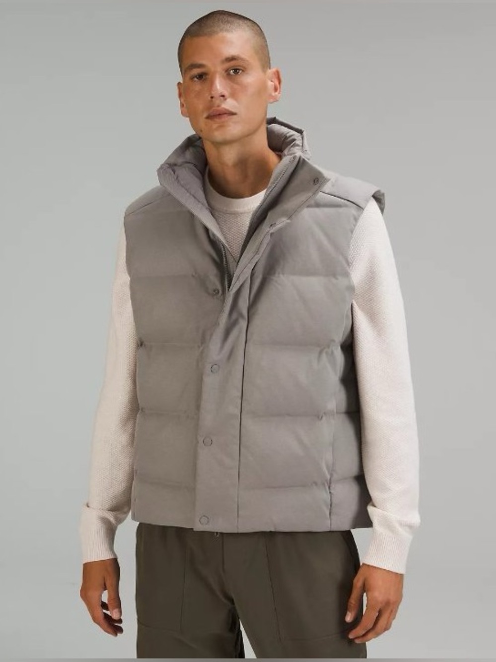 Men’s Lululemon Wunder Puff 600-Down-Fill Vest *Tech Grey Size XL NWT